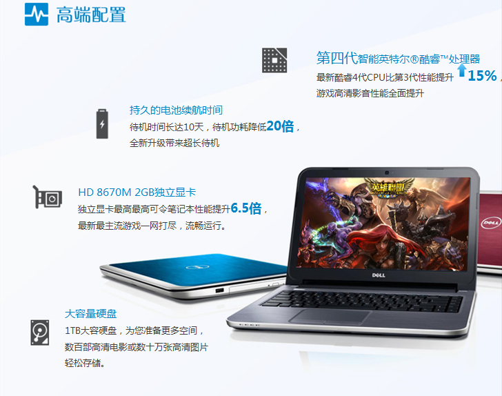 戴尔灵越15R I5配置临汾特价4350销售中_临汾