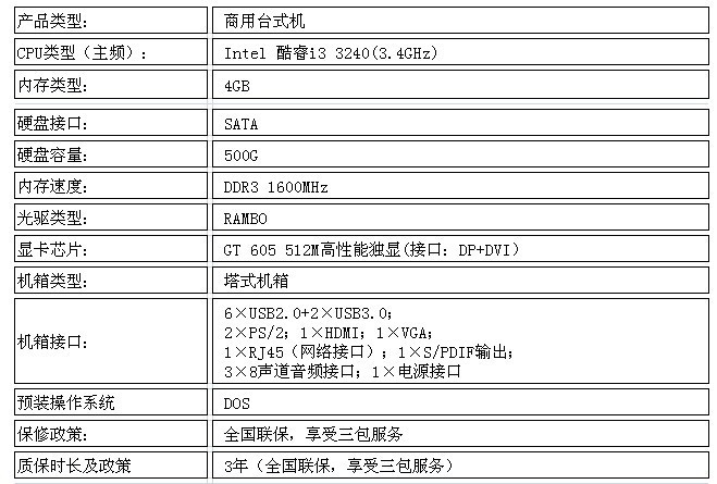 深圳联想ThinkCentre M4350T(I3 3240)特价￥: