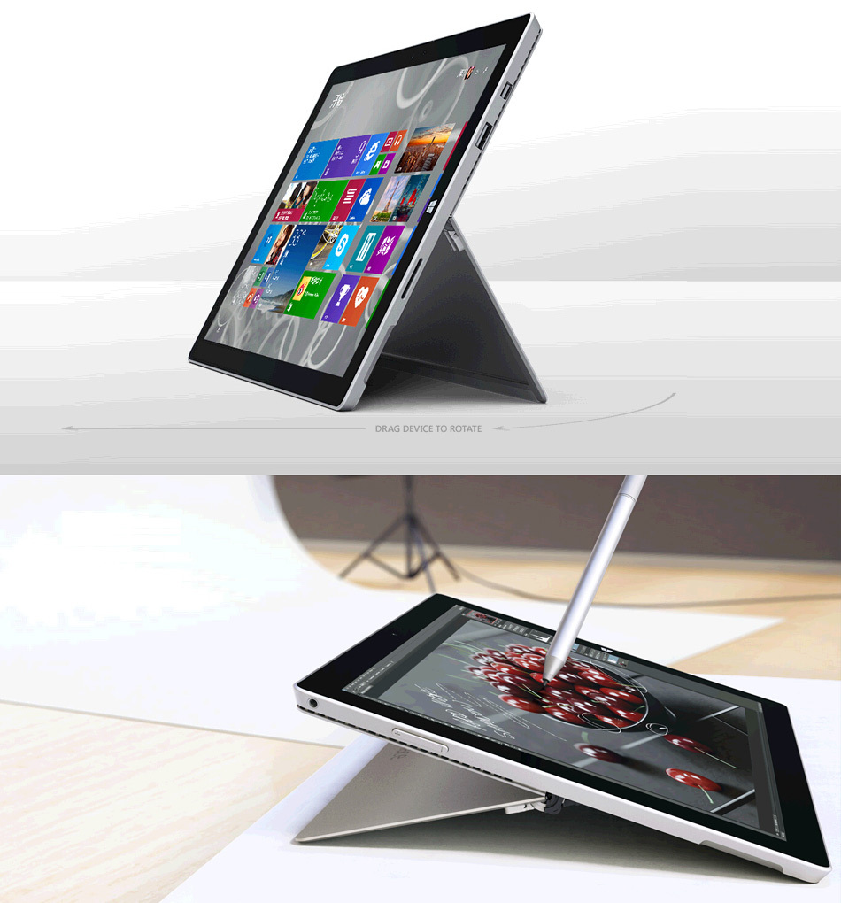 Surface 3代首发上市 微软 Surface Pro 3 I5 12